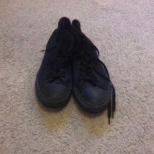 Converse all black high tops. Size 10.5 WOMEN